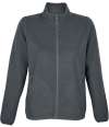 03824 Sol's Ladies Factor Recycled Micro Fleece Jacket Charcoal colour image